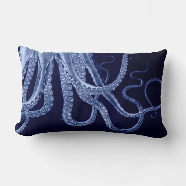 Kraken-Triptychon-Kissen Lendenkissen (Vorderseite)