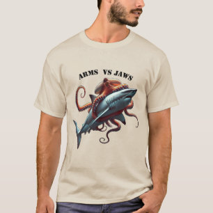 Kraken um einen Weißen Hai gewickelt URM T-Shirt