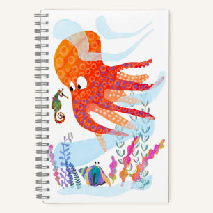 Kraken- und Ocean Friends SpiralNotebook Notizbuch