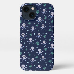 Kraken unter dem Meereskidsmuster iPhone Hülle