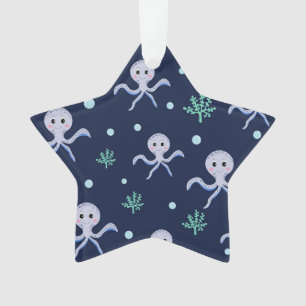 Kraken unter dem Meereskidsmuster Ornament