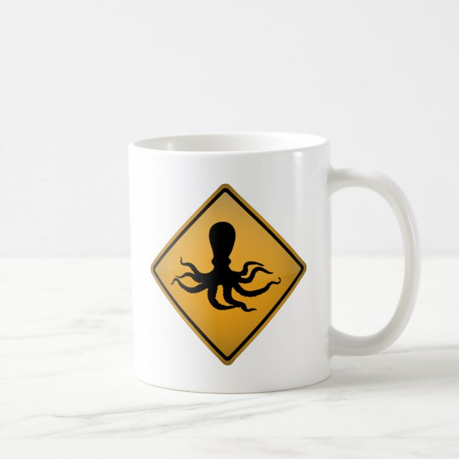 Kraken-Warnzeichen Kaffeetasse (Rechts)