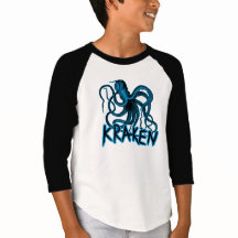 Kraken - Wikingisches Oktopusmonster auf einem T -