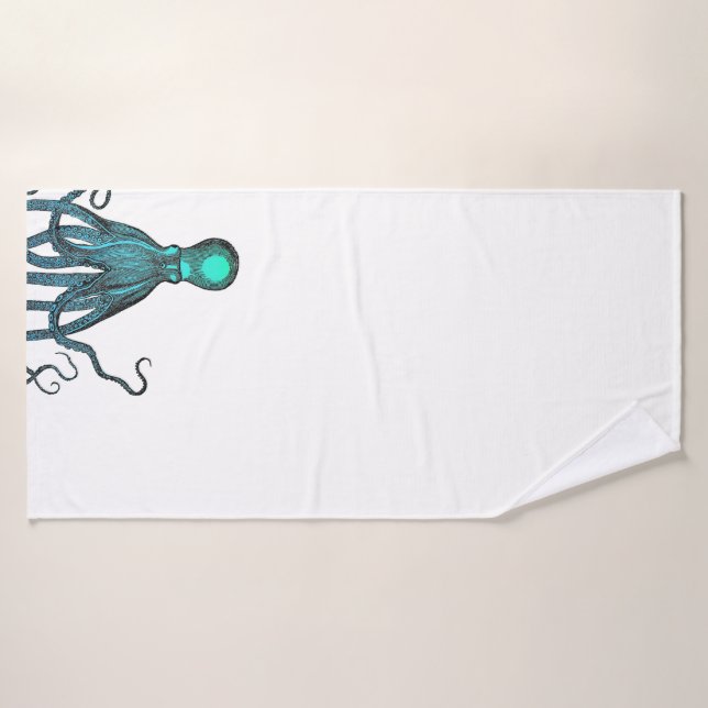 Krakenseegeschöpf Badhandtuch Set (Badehandtuch)