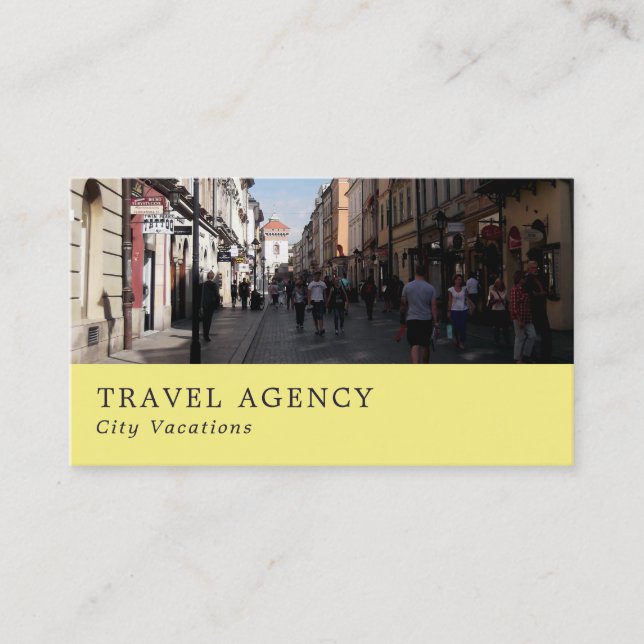 Kraków Altstadt, Polen, Agent für Reisen Visitenkarte (Vorderseite)