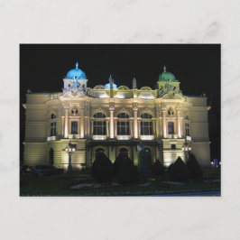 Kraków Juliusz Słowacki Theater. Postkarte