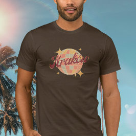 Kraków Krakau Polen Retro Vintage Diskothek T-Shirt