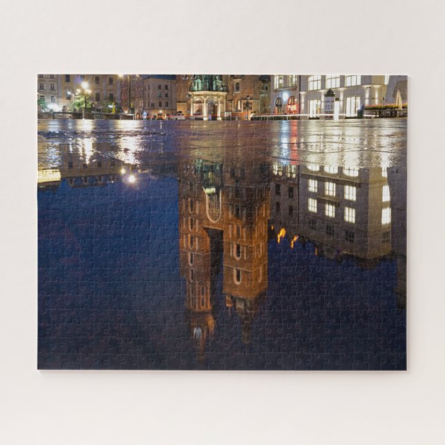 Krakow Poland Basilica Reflektion Puzzle (Horizontal)