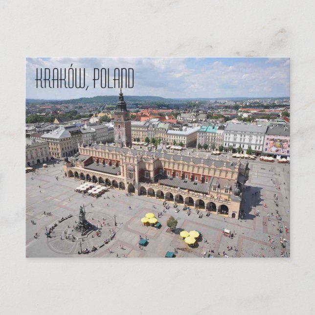 Kraków Polen Postkarte (Vorderseite)