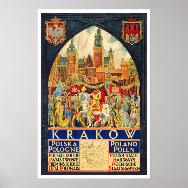Krakow Polska Pologne Poster (Vorne)