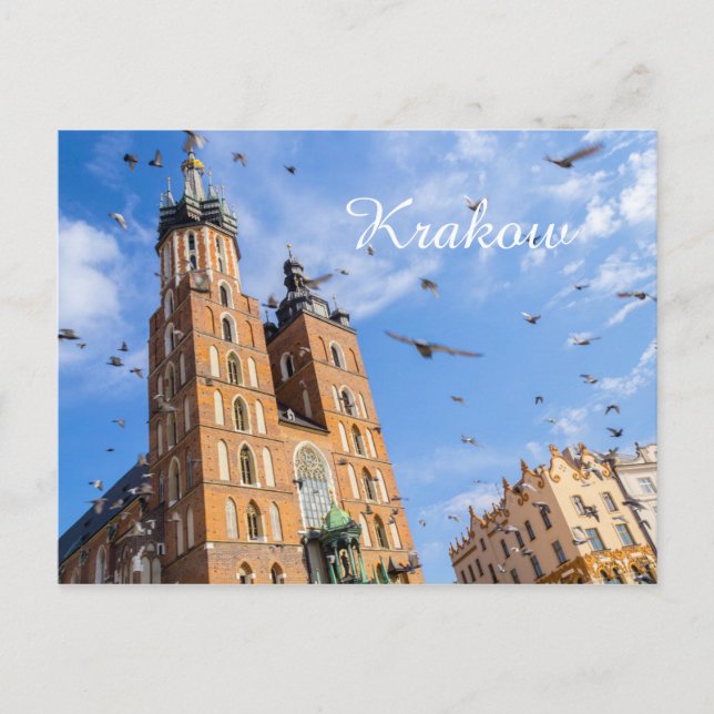 Krakow Postkarte (Vorderseite)
