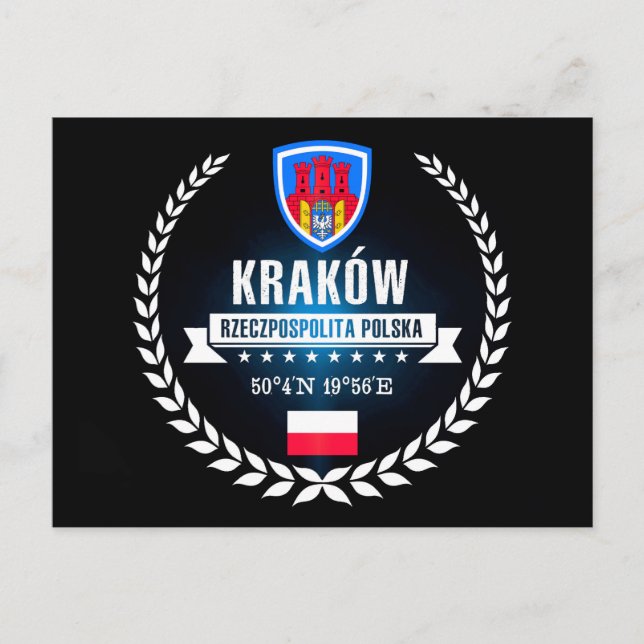 Kraków Postkarte (Vorderseite)
