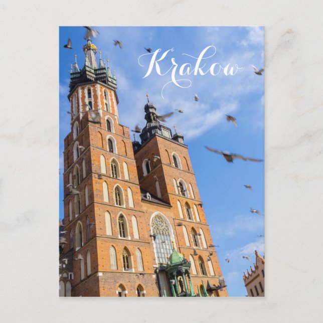 Krakow Postkarte (Vorderseite)