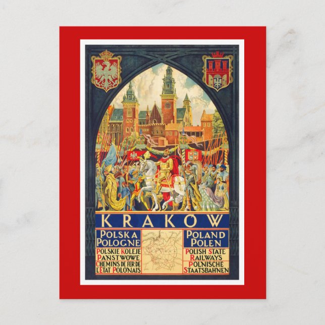 Krakow Postkarte (Vorderseite)