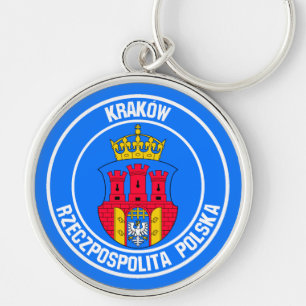 Kraków Round Emblem Schlüsselanhänger