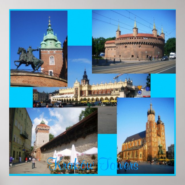 Kraków Towers Poster (Vorne)