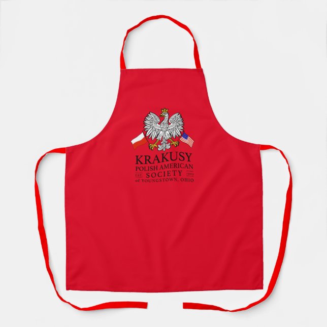 Krakusy Polnisch American Society Schürze (Vorderseite)