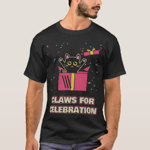 Krallen für die Feier - Lustige Weihnachtskatze T-Shirt