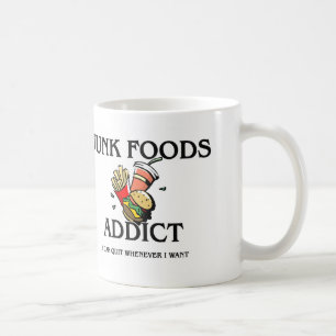 Kram-Nahrungsmittelsüchtiger Kaffeetasse