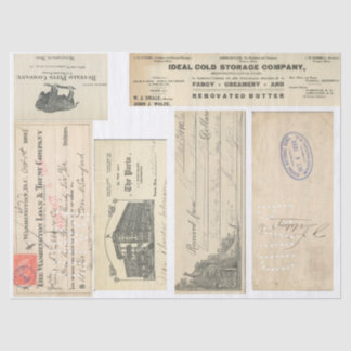 Kram-Zeitschriften-ephemeres Elemente Decoupage Seidenpapier