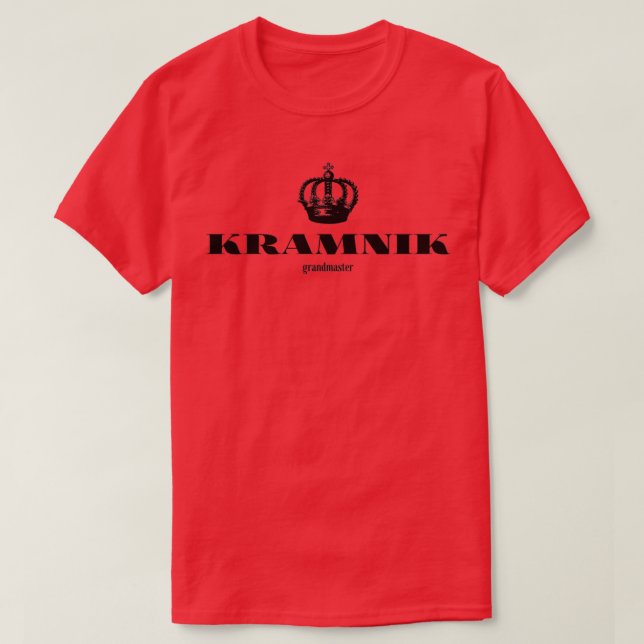 Kramnik Schachgroßmeister Schachspieler  T-Shirt (Design vorne)