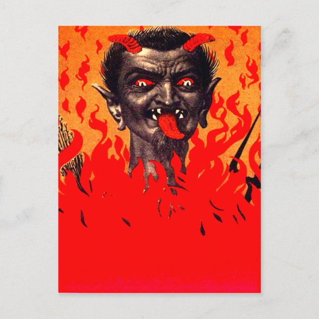 Krampus aus der Hölle Postkarte (Vorderseite)