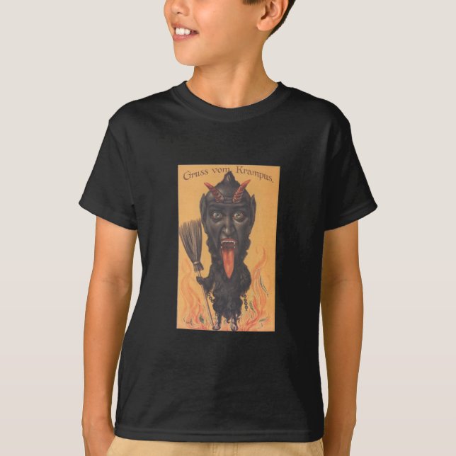 Krampus badine le T-shirt (Devant)