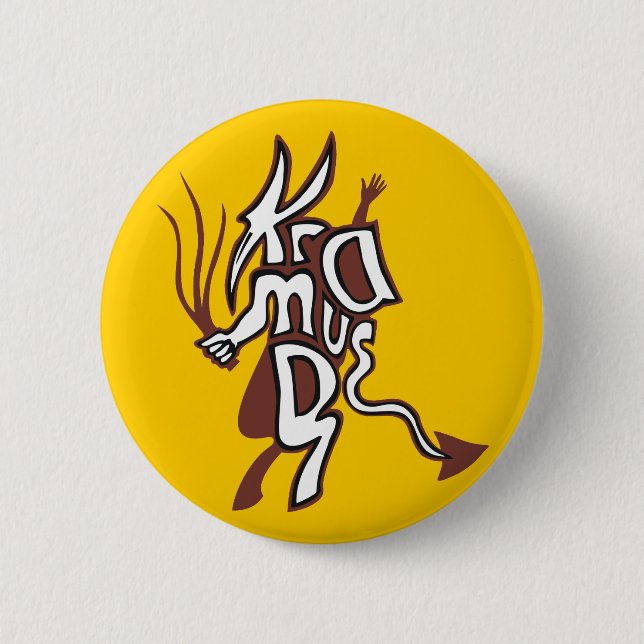 Krampus Button (Vorderseite)