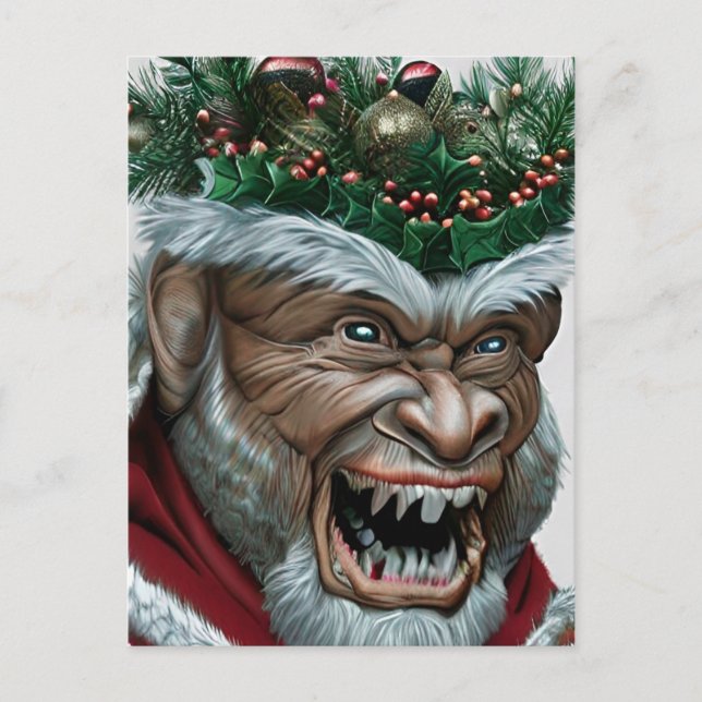 Krampus Christmas Jigsaw Puzzle Carte postale (Devant)