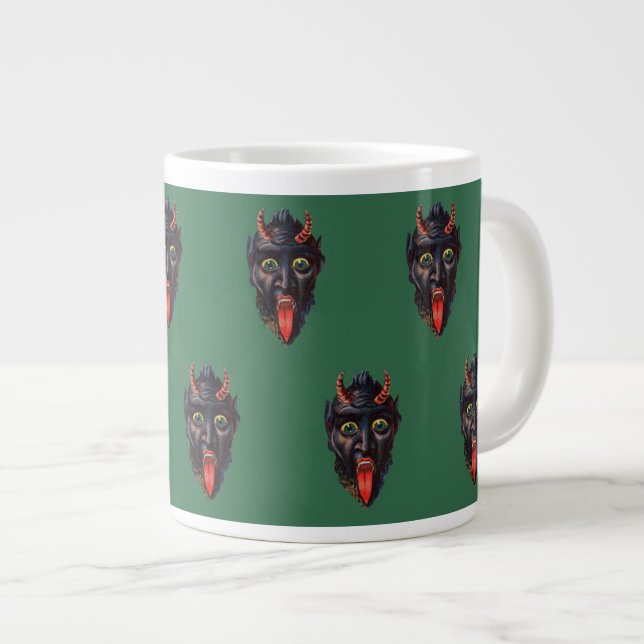 Krampus Christmas Jumbo-Tasse (Vorderseite Rechts)