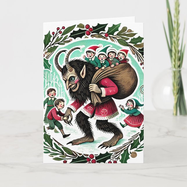 Krampus Christmas Karte (Vorderseite)