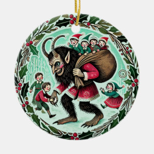 Krampus Christmas Keramik Ornament