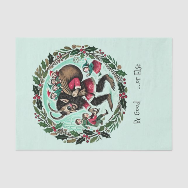 Krampus Christmas Seidenpapier (Vorderseite)