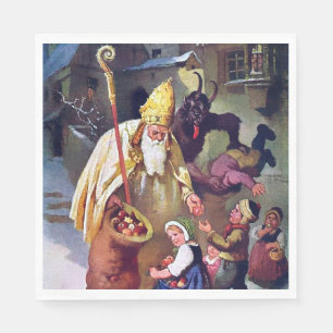 Krampus Christmas Serviette