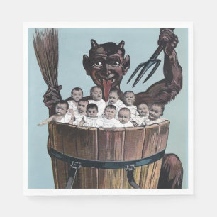 Krampus Christmas Serviette