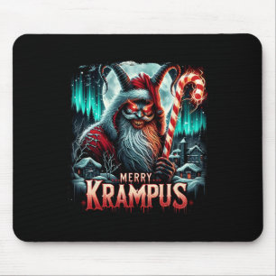 Krampus Dark Merry Krampus Mythische Weihnachten W Mousepad
