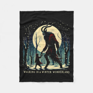 Krampus Dunkler Winterurlaub Wandern im Winter Wo Fleecedecke