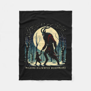 Krampus Dunkler Winterurlaub Wandern im Winter Wo Fleecedecke