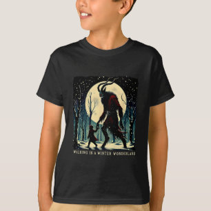 Krampus Dunkler Winterurlaub Wandern im Winter Wo T-Shirt