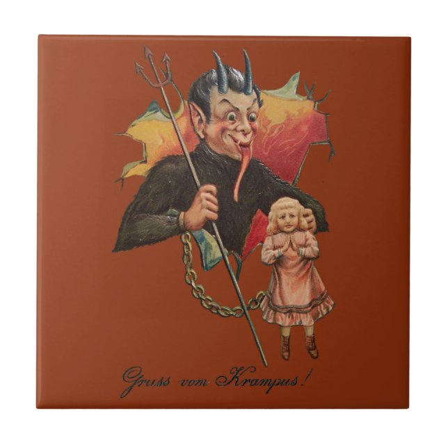 Krampus durchbrechen fliese (Vorderseite)