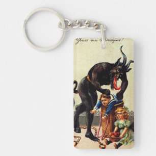 Krampus Enfants en panier Noël Noël Noël Noël Noël