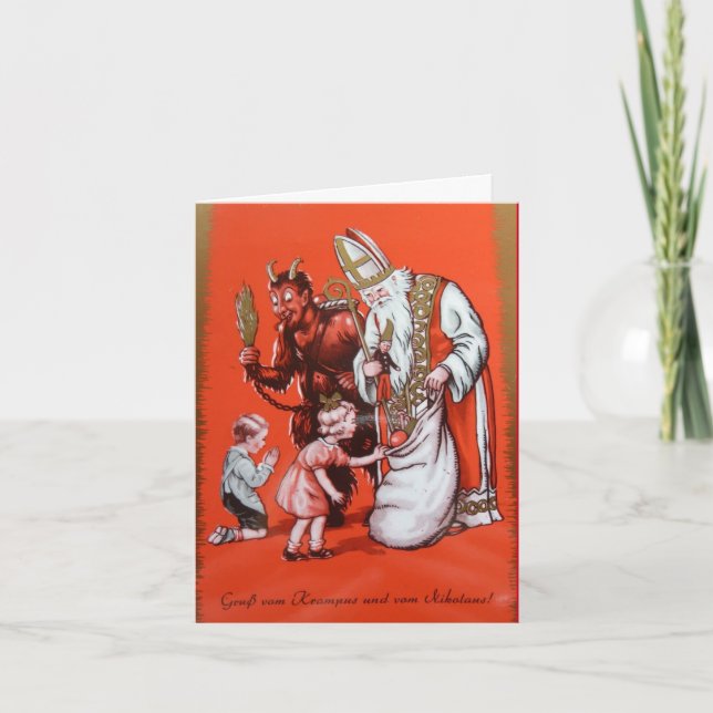 Krampus et carte de Saint-Nicolas (Devant)