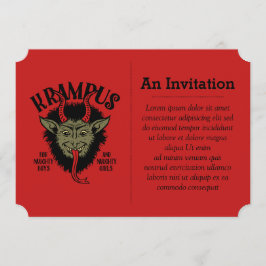 Krampus face à une vilaine invitation