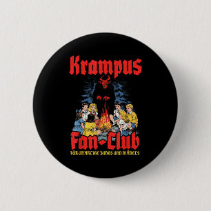 Krampus-Fanclub Hässlich Weihnachten Deutscher Wei Button