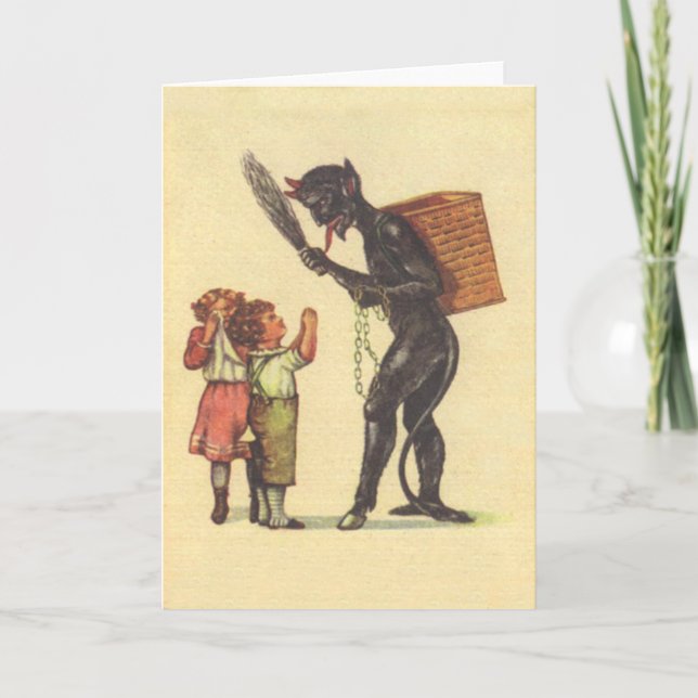 Krampus Feiertagskarte (Vorderseite)