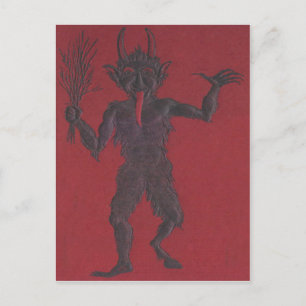 Krampus Feiertagspostkarte