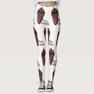 Krampus fröhliche Weihnachten Leggings