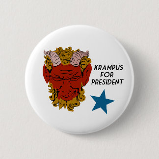 Krampus für Präsidentenkampagnenknopf Button