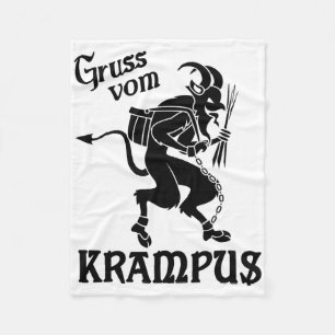 Krampus - Gruss Vom (Grüße vom) Krampus Fleecedecke