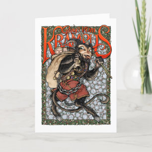 Krampus-Grußkarte Feiertagskarte